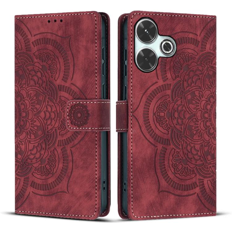 Mandala Embossed Retro Frosted Leather Phone Case, For Redmi 14C / A4 5G, For Redmi Note 14 5G, For Redmi Note 14 Pro 5G, For Redmi 13 4G / 5G Global, For Redmi A3 / Poco C61 4G, For Redmi Note 13 Pro 4G, For Redmi Note 13 4G, For Redmi 13C 4G / 5G    ...