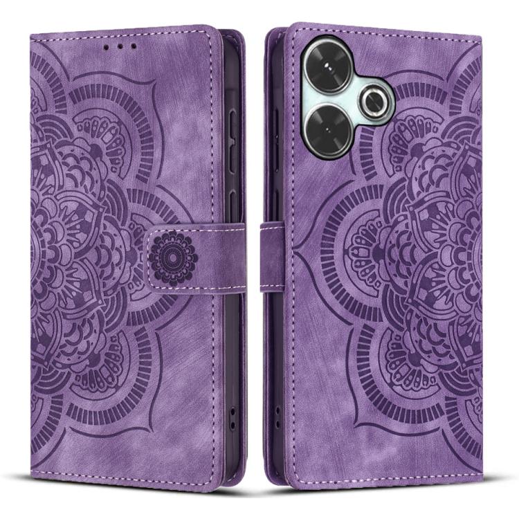 Mandala Embossed Retro Frosted Leather Phone Case, For Redmi 14C / A4 5G, For Redmi Note 14 5G, For Redmi Note 14 Pro 5G, For Redmi 13 4G / 5G Global, For Redmi A3 / Poco C61 4G, For Redmi Note 13 Pro 4G, For Redmi Note 13 4G, For Redmi 13C 4G / 5G    ...