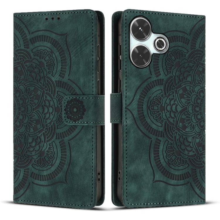 Mandala Embossed Retro Frosted Leather Phone Case, For Redmi 14C / A4 5G, For Redmi Note 14 5G, For Redmi Note 14 Pro 5G, For Redmi 13 4G / 5G Global, For Redmi A3 / Poco C61 4G, For Redmi Note 13 Pro 4G, For Redmi Note 13 4G, For Redmi 13C 4G / 5G    ...