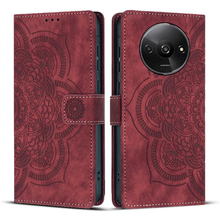 Mandala Embossed Retro Frosted Leather Phone Case, For Redmi 14C / A4 5G, For Redmi Note 14 5G, For Redmi Note 14 Pro 5G, For Redmi 13 4G / 5G Global, For Redmi A3 / Poco C61 4G, For Redmi Note 13 Pro 4G, For Redmi Note 13 4G, For Redmi 13C 4G / 5G    ...