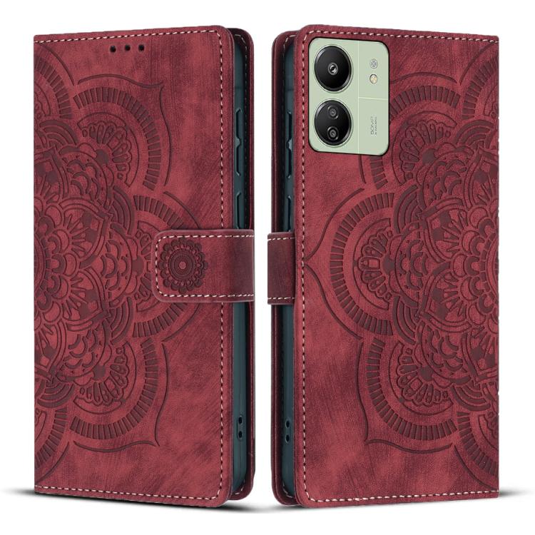 Mandala Embossed Retro Frosted Leather Phone Case, For Redmi 14C / A4 5G, For Redmi Note 14 5G, For Redmi Note 14 Pro 5G, For Redmi 13 4G / 5G Global, For Redmi A3 / Poco C61 4G, For Redmi Note 13 Pro 4G, For Redmi Note 13 4G, For Redmi 13C 4G / 5G    ...