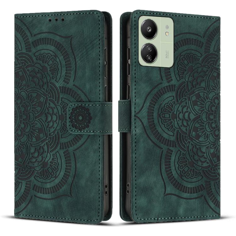Mandala Embossed Retro Frosted Leather Phone Case, For Redmi 14C / A4 5G, For Redmi Note 14 5G, For Redmi Note 14 Pro 5G, For Redmi 13 4G / 5G Global, For Redmi A3 / Poco C61 4G, For Redmi Note 13 Pro 4G, For Redmi Note 13 4G, For Redmi 13C 4G / 5G    ...