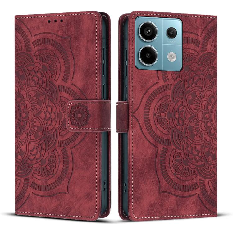 Mandala Embossed Retro Frosted Leather Phone Case, For Redmi 14C / A4 5G, For Redmi Note 14 5G, For Redmi Note 14 Pro 5G, For Redmi 13 4G / 5G Global, For Redmi A3 / Poco C61 4G, For Redmi Note 13 Pro 4G, For Redmi Note 13 4G, For Redmi 13C 4G / 5G    ...