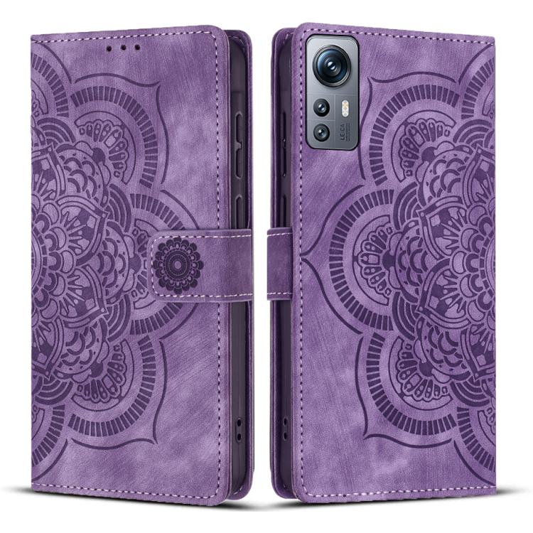 Mandala Embossed Retro Frosted Leather Phone Case, For Redmi Note 13 Pro 5G, For Redmi Note 11S / 12S, For Redmi Note 12 4G, For Redmi Note 11 Pro 4G / 5G