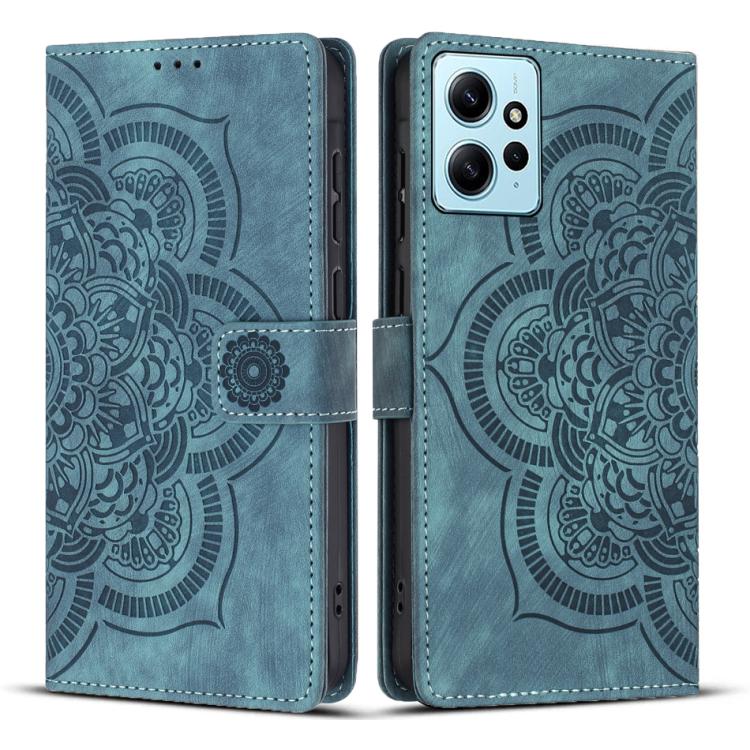 Mandala Embossed Retro Frosted Leather Phone Case, For Redmi Note 13 Pro 5G, For Redmi Note 11S / 12S, For Redmi Note 12 4G, For Redmi Note 11 Pro 4G / 5G
