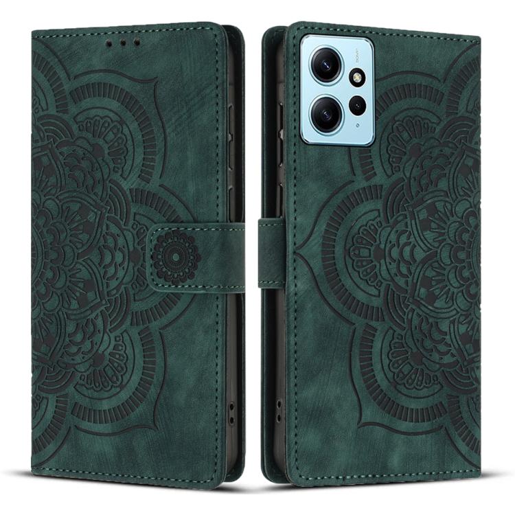 Mandala Embossed Retro Frosted Leather Phone Case, For Redmi Note 13 Pro 5G, For Redmi Note 11S / 12S, For Redmi Note 12 4G, For Redmi Note 11 Pro 4G / 5G