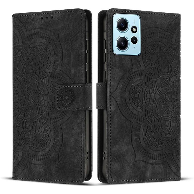 Mandala Embossed Retro Frosted Leather Phone Case, For Redmi Note 13 Pro 5G, For Redmi Note 11S / 12S, For Redmi Note 12 4G, For Redmi Note 11 Pro 4G / 5G