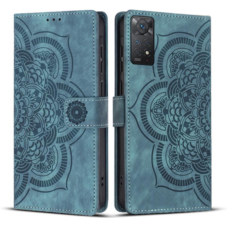 Mandala Embossed Retro Frosted Leather Phone Case, For Redmi Note 13 Pro 5G, For Redmi Note 11S / 12S, For Redmi Note 12 4G, For Redmi Note 11 Pro 4G / 5G