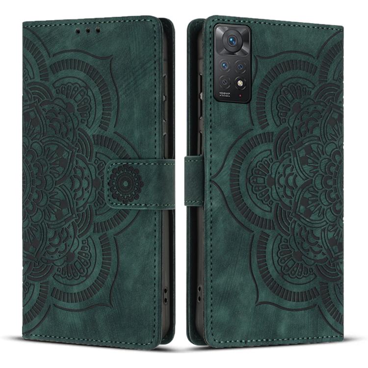 Mandala Embossed Retro Frosted Leather Phone Case, For Redmi Note 13 Pro 5G, For Redmi Note 11S / 12S, For Redmi Note 12 4G, For Redmi Note 11 Pro 4G / 5G