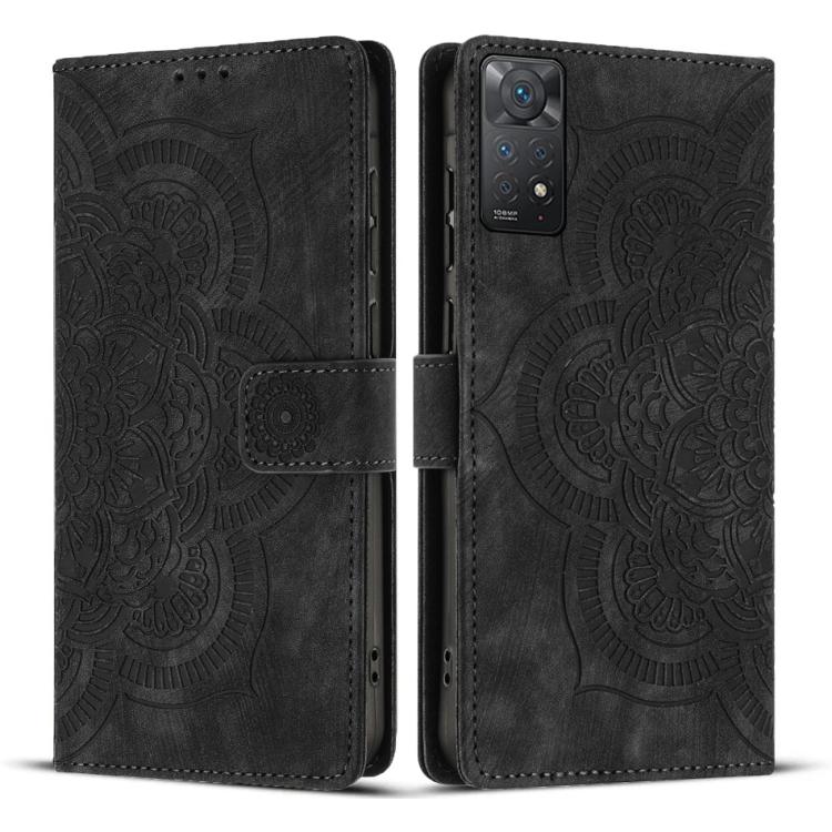 Mandala Embossed Retro Frosted Leather Phone Case, For Redmi Note 13 Pro 5G, For Redmi Note 11S / 12S, For Redmi Note 12 4G, For Redmi Note 11 Pro 4G / 5G