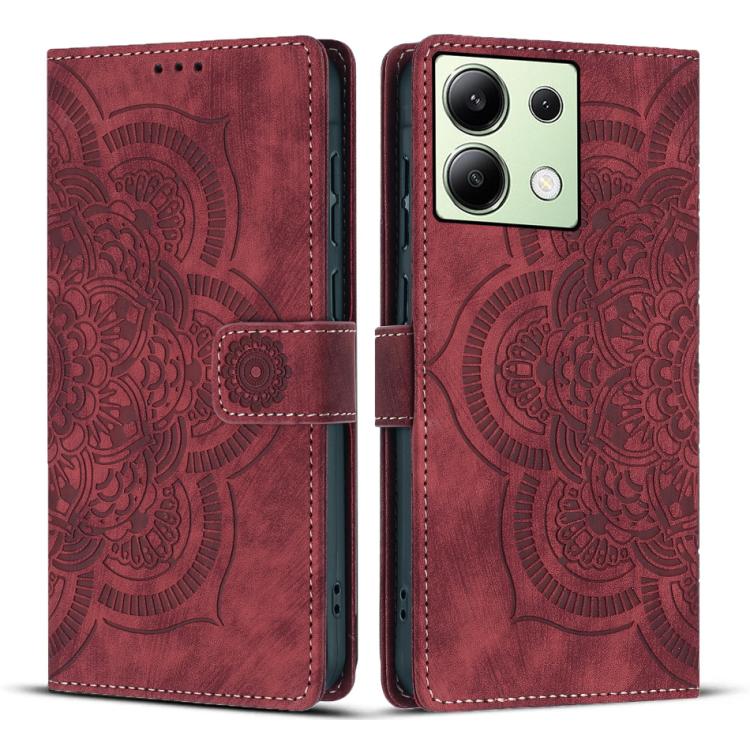 Mandala Embossed Retro Frosted Leather Phone Case, For Redmi 14C / A4 5G, For Redmi Note 14 5G, For Redmi Note 14 Pro 5G, For Redmi 13 4G / 5G Global, For Redmi A3 / Poco C61 4G, For Redmi Note 13 Pro 4G, For Redmi Note 13 4G, For Redmi 13C 4G / 5G    ...
