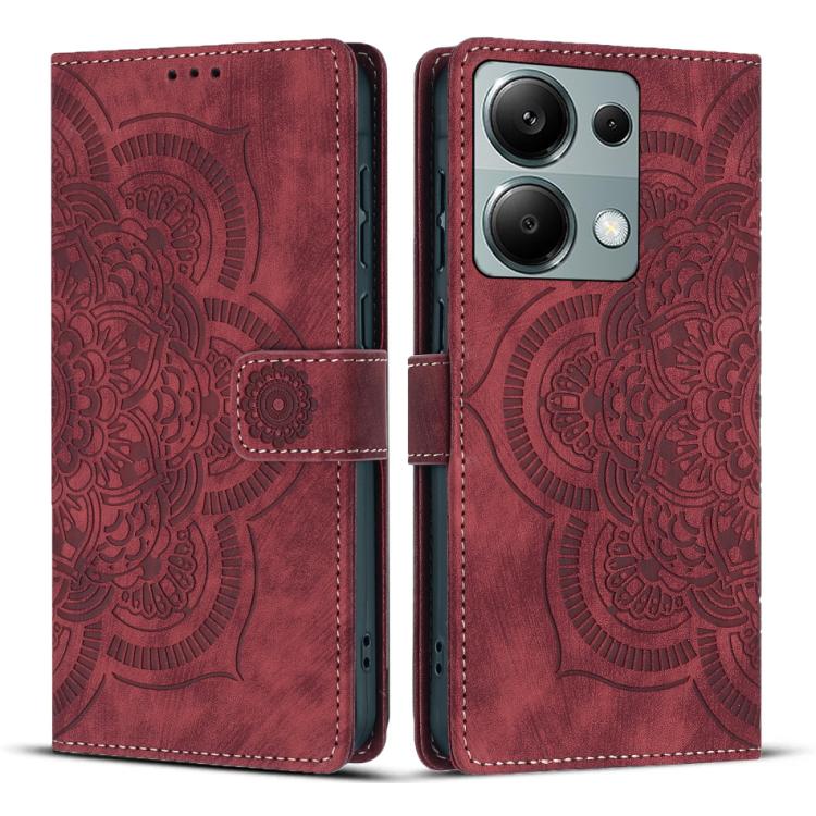 Mandala Embossed Retro Frosted Leather Phone Case, For Redmi 14C / A4 5G, For Redmi Note 14 5G, For Redmi Note 14 Pro 5G, For Redmi 13 4G / 5G Global, For Redmi A3 / Poco C61 4G, For Redmi Note 13 Pro 4G, For Redmi Note 13 4G, For Redmi 13C 4G / 5G    ...