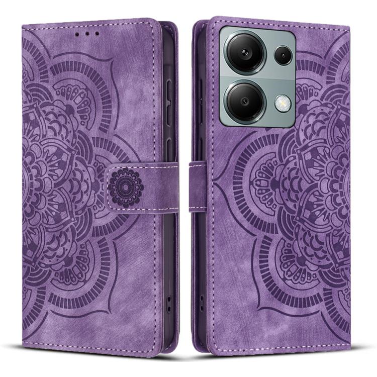 Mandala Embossed Retro Frosted Leather Phone Case, For Redmi 14C / A4 5G, For Redmi Note 14 5G, For Redmi Note 14 Pro 5G, For Redmi 13 4G / 5G Global, For Redmi A3 / Poco C61 4G, For Redmi Note 13 Pro 4G, For Redmi Note 13 4G, For Redmi 13C 4G / 5G    ...