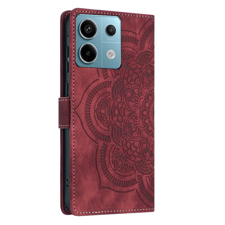 Mandala Embossed Retro Frosted Leather Phone Case, For Redmi Note 13 Pro 5G, For Redmi Note 11S / 12S, For Redmi Note 12 4G, For Redmi Note 11 Pro 4G / 5G