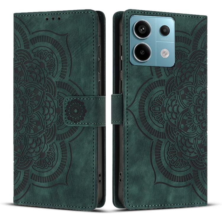 Mandala Embossed Retro Frosted Leather Phone Case, For Redmi Note 13 Pro 5G, For Redmi Note 11S / 12S, For Redmi Note 12 4G, For Redmi Note 11 Pro 4G / 5G