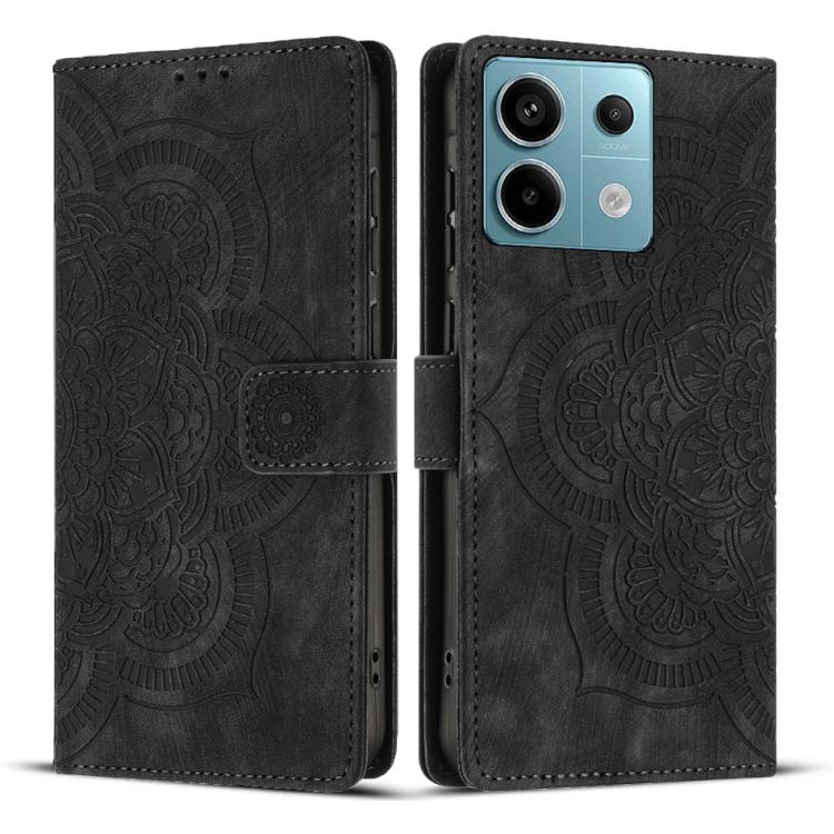 Mandala Embossed Retro Frosted Leather Phone Case, For Redmi Note 13 Pro 5G, For Redmi Note 11S / 12S, For Redmi Note 12 4G, For Redmi Note 11 Pro 4G / 5G