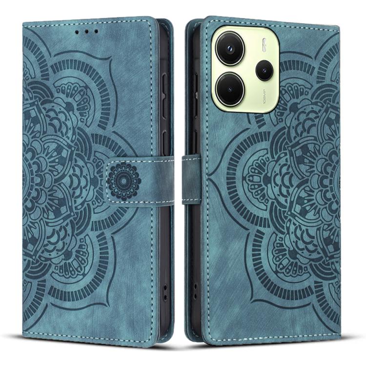 Mandala Embossed Retro Frosted Leather Phone Case, For Redmi Note 15 Pro+ 5G Global 163.3mm, For Redmi Note 15 4G / 5G Global 164mm, For Redmi Note 15 Pro 4G Global 163.2mm, For Redmi Note 15 Pro 5G Global 163.6mm, For Redmi 15C 5G / 4G EU 173mm       ...