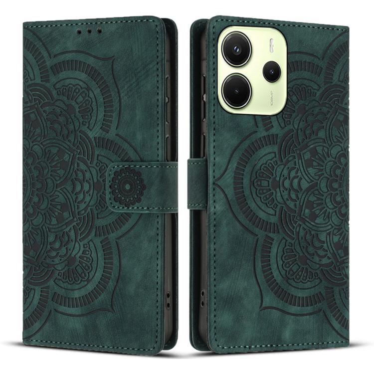 Mandala Embossed Retro Frosted Leather Phone Case, For Redmi Note 15 Pro+ 5G Global 163.3mm, For Redmi Note 15 4G / 5G Global 164mm, For Redmi Note 15 Pro 4G Global 163.2mm, For Redmi Note 15 Pro 5G Global 163.6mm, For Redmi 15C 5G / 4G EU 173mm       ...