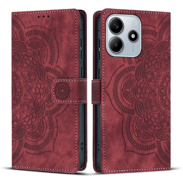 Mandala Embossed Retro Frosted Leather Phone Case, For Redmi 14C / A4 5G, For Redmi Note 14 5G, For Redmi Note 14 Pro 5G, For Redmi 13 4G / 5G Global, For Redmi A3 / Poco C61 4G, For Redmi Note 13 Pro 4G, For Redmi Note 13 4G, For Redmi 13C 4G / 5G    ...