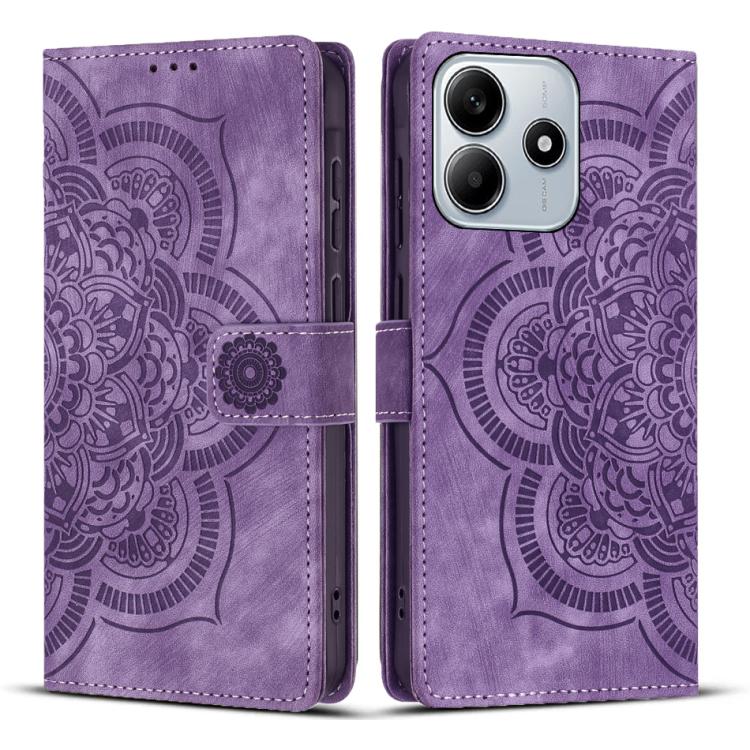 Mandala Embossed Retro Frosted Leather Phone Case, For Redmi 14C / A4 5G, For Redmi Note 14 5G, For Redmi Note 14 Pro 5G, For Redmi 13 4G / 5G Global, For Redmi A3 / Poco C61 4G, For Redmi Note 13 Pro 4G, For Redmi Note 13 4G, For Redmi 13C 4G / 5G    ...