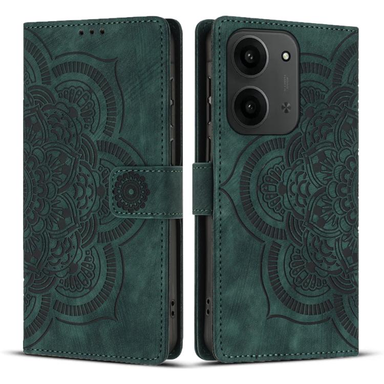 Mandala Embossed Retro Frosted Leather Phone Case, For Redmi Note 15 Pro+ 5G Global 163.3mm, For Redmi Note 15 4G / 5G Global 164mm, For Redmi Note 15 Pro 4G Global 163.2mm, For Redmi Note 15 Pro 5G Global 163.6mm, For Redmi 15C 5G / 4G EU 173mm       ...