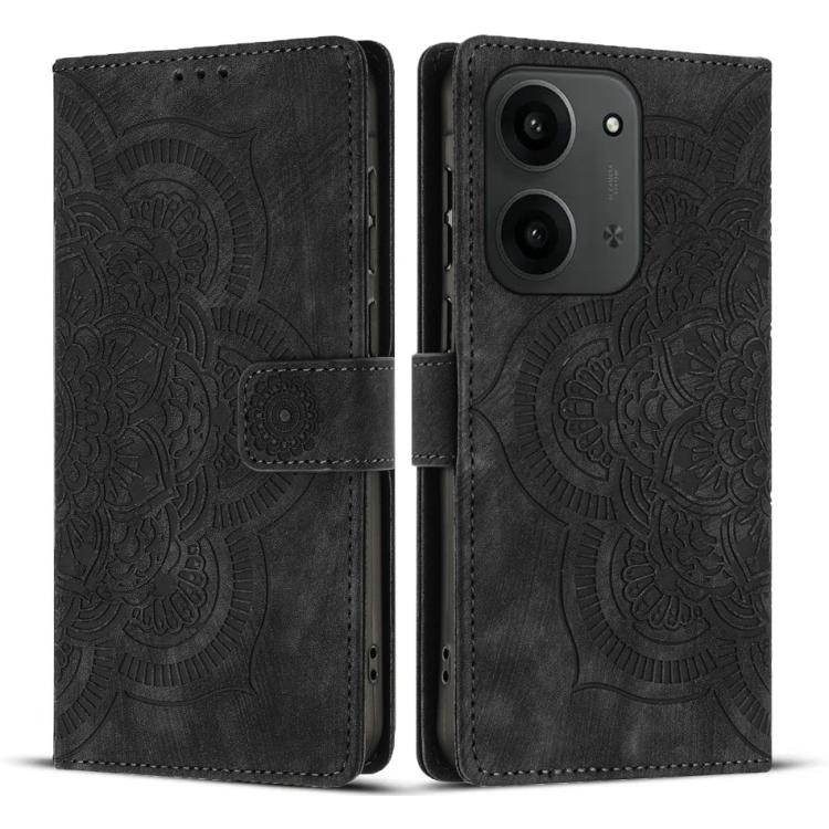 Mandala Embossed Retro Frosted Leather Phone Case, For Redmi Note 15 Pro+ 5G Global 163.3mm, For Redmi Note 15 4G / 5G Global 164mm, For Redmi Note 15 Pro 4G Global 163.2mm, For Redmi Note 15 Pro 5G Global 163.6mm, For Redmi 15C 5G / 4G EU 173mm       ...