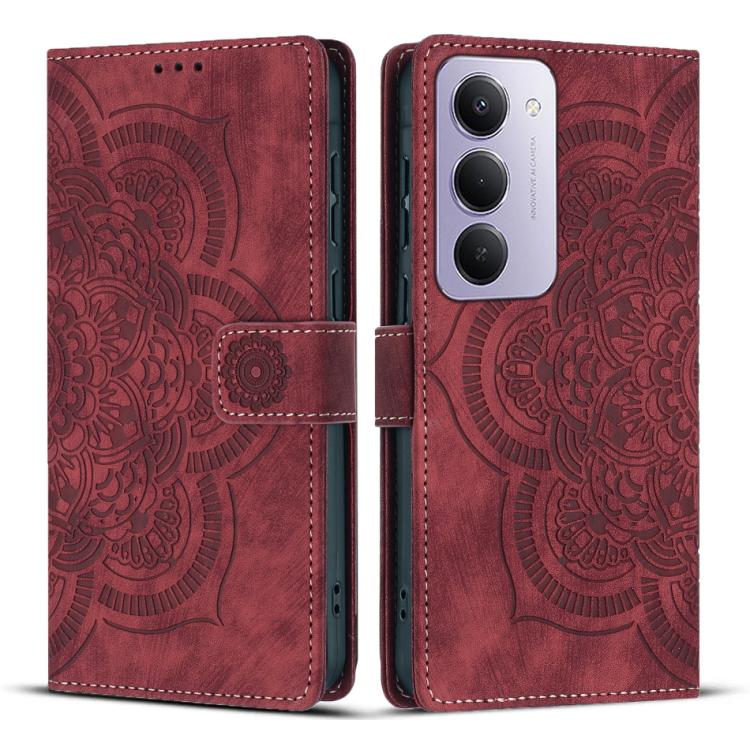 Mandala Embossed Retro Frosted Leather Phone Case, For Redmi Note 15 Pro+ 5G Global 163.3mm, For Redmi Note 15 4G / 5G Global 164mm, For Redmi Note 15 Pro 4G Global 163.2mm, For Redmi Note 15 Pro 5G Global 163.6mm, For Redmi 15C 5G / 4G EU 173mm       ...