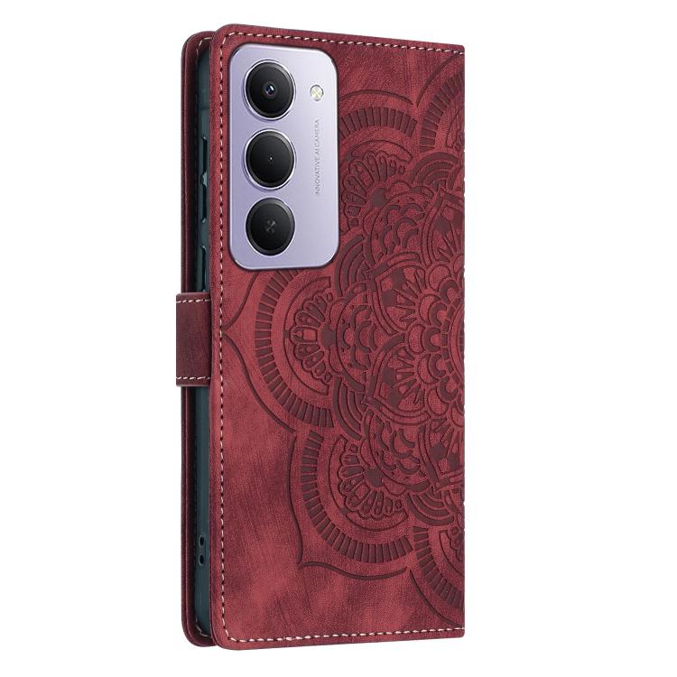 Mandala Embossed Retro Frosted Leather Phone Case, For Redmi 15 5G Global / 4G SEA 169.5mm, For Redmi 15 5G / 4G EU 171mm, For Redmi Note 14 4G 164.84mm, For Redmi Note 14 Pro 4G, For Redmi 14C / A4 5G, For Redmi Note 14 5G, For Redmi Note 14 Pro 5G   ...