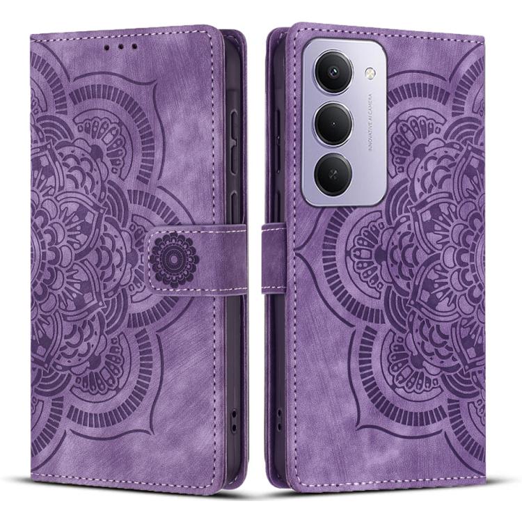 Mandala Embossed Retro Frosted Leather Phone Case, For Redmi Note 15 Pro+ 5G Global 163.3mm, For Redmi Note 15 4G / 5G Global 164mm, For Redmi Note 15 Pro 4G Global 163.2mm, For Redmi Note 15 Pro 5G Global 163.6mm, For Redmi 15C 5G / 4G EU 173mm       ...