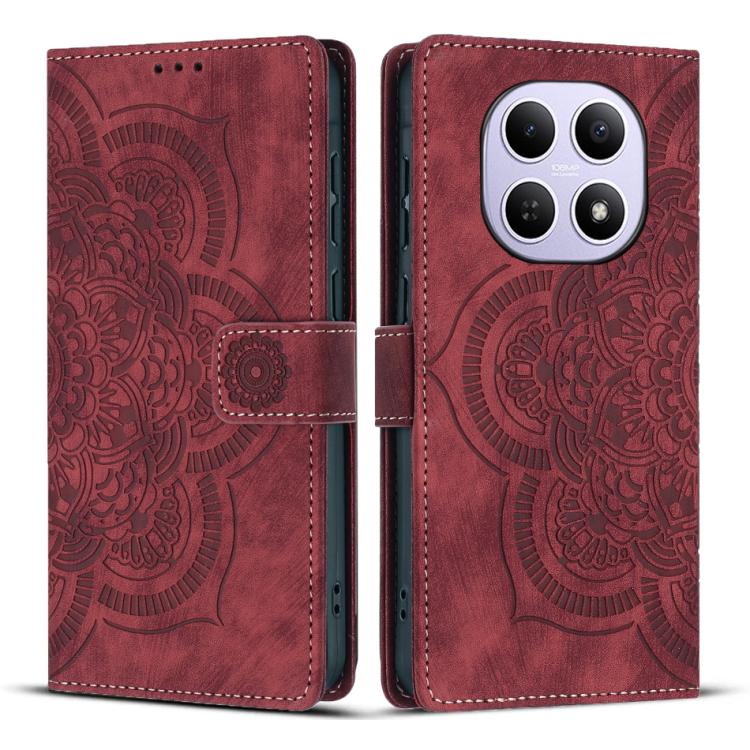 Mandala Embossed Retro Frosted Leather Phone Case, For Redmi Note 15 Pro+ 5G Global 163.3mm, For Redmi Note 15 4G / 5G Global 164mm, For Redmi Note 15 Pro 4G Global 163.2mm, For Redmi Note 15 Pro 5G Global 163.6mm, For Redmi 15C 5G / 4G EU 173mm       ...