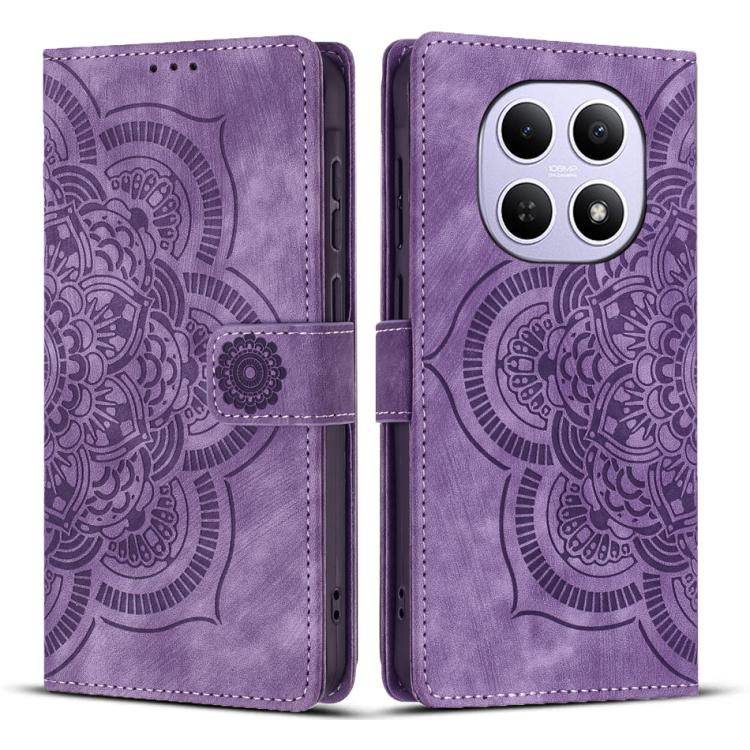 Mandala Embossed Retro Frosted Leather Phone Case, For Redmi Note 15 Pro+ 5G Global 163.3mm, For Redmi Note 15 4G / 5G Global 164mm, For Redmi Note 15 Pro 4G Global 163.2mm, For Redmi Note 15 Pro 5G Global 163.6mm, For Redmi 15C 5G / 4G EU 173mm       ...
