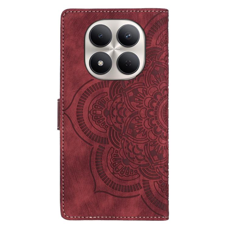 Mandala Embossed Retro Frosted Leather Phone Case, For Redmi Note 15 Pro+ 5G Global 163.3mm, For Redmi Note 15 4G / 5G Global 164mm, For Redmi Note 15 Pro 4G Global 163.2mm, For Redmi Note 15 Pro 5G Global 163.6mm, For Redmi 15C 5G / 4G EU 173mm       ...