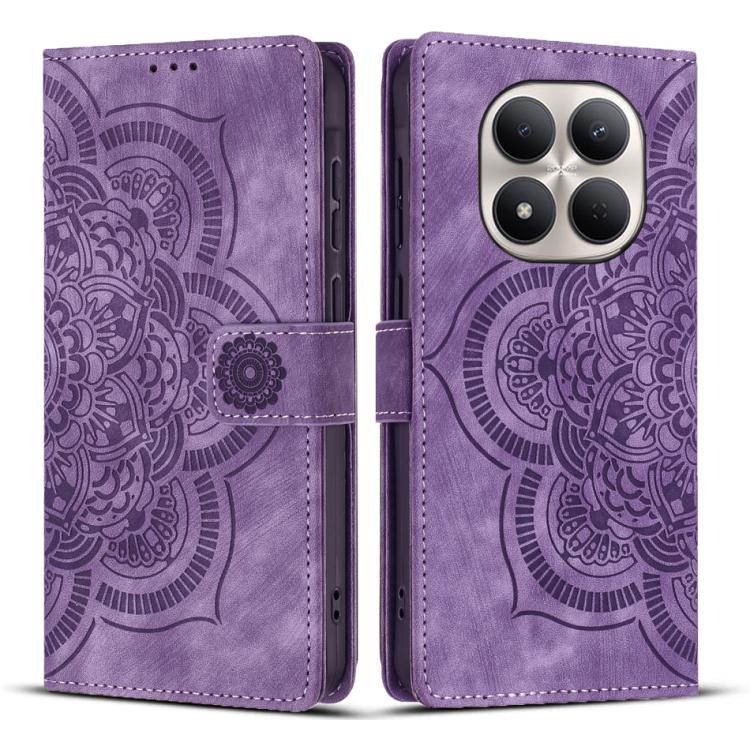 Mandala Embossed Retro Frosted Leather Phone Case, For Redmi Note 15 Pro+ 5G Global 163.3mm, For Redmi Note 15 4G / 5G Global 164mm, For Redmi Note 15 Pro 4G Global 163.2mm, For Redmi Note 15 Pro 5G Global 163.6mm, For Redmi 15C 5G / 4G EU 173mm       ...