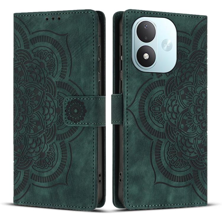 Mandala Embossed Retro Frosted Leather Phone Case, For Redmi Note 17 5G / 4G Global 169.7mm, For Redmi Note 17 Pro Max 5G Global 163.4mm, For Redmi Note 17 Pro 5G Global 163.5mm, For Redmi 17 5G / 4G Global 170mm, For Redmi Note 15 Pro+ 5G Global 163.3...