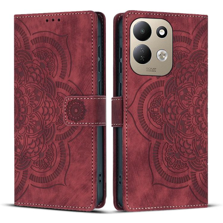 Mandala Embossed Retro Frosted Leather Phone Case, For Redmi Note 17 5G / 4G Global 169.7mm, For Redmi Note 17 Pro Max 5G Global 163.4mm, For Redmi Note 17 Pro 5G Global 163.5mm, For Redmi 17 5G / 4G Global 170mm, For Redmi Note 15 Pro+ 5G Global 163.3...