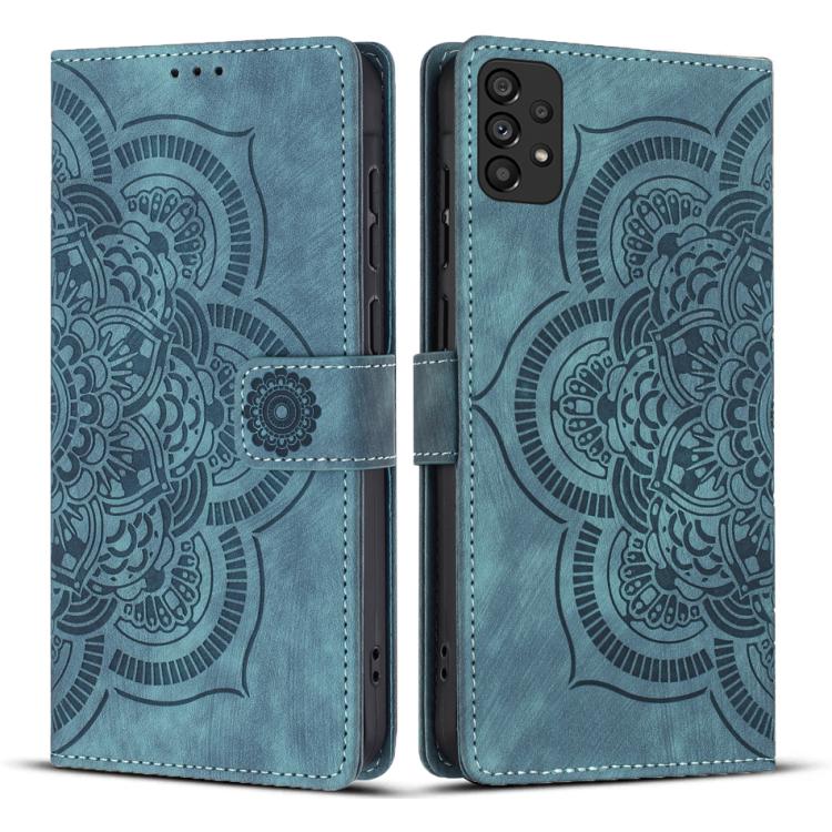 Mandala Embossed Retro Frosted Leather Phone Case, For Samsung Galaxy A55 5G, For Samsung Galaxy A35 5G, For Samsung Galaxy A15, For Samsung Galaxy A05s, For Samsung Galaxy A25 5G, For Samsung Galaxy A24 4G, For Samsung Galaxy A23 5G                   ...