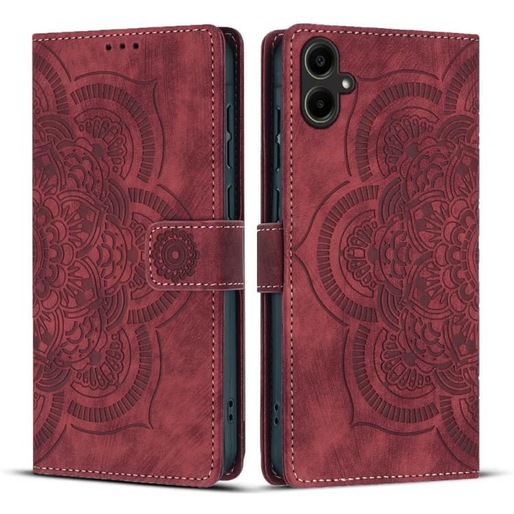 Mandala Embossed Retro Frosted Leather Phone Case, For Samsung Galaxy A57 5G, For Samsung Galaxy A37 5G, For Galaxy A27 5G, For Samsung Galaxy A07 4G / A06 4G, For Samsung Galaxy A17 5G / A26 5G, For Samsung Galaxy A56 5G, For Samsung Galaxy A26 5G    ...