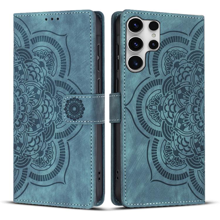 Mandala Embossed Retro Frosted Leather Phone Case, For Samsung Galaxy S25 Ultra 5G, For Samsung Galaxy S24 FE 5G, For Samsung Galaxy S24 Ultra 5G, For Samsung Galaxy S24+ 5G, For Samsung Galaxy S24 5G, For Samsung Galaxy S23 FE 5G                      ...