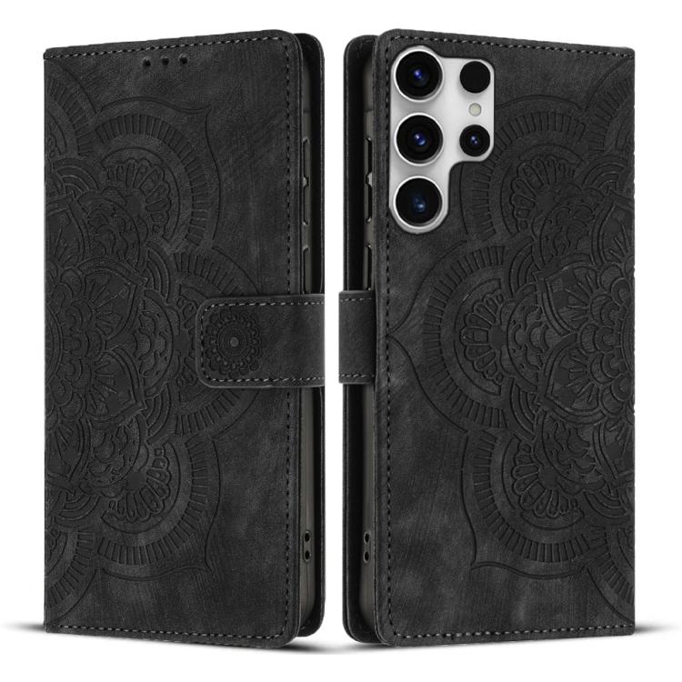 Mandala Embossed Retro Frosted Leather Phone Case, For Samsung Galaxy S25 Ultra 5G, For Samsung Galaxy S24 FE 5G, For Samsung Galaxy S24 Ultra 5G, For Samsung Galaxy S24+ 5G, For Samsung Galaxy S24 5G, For Samsung Galaxy S23 FE 5G                      ...