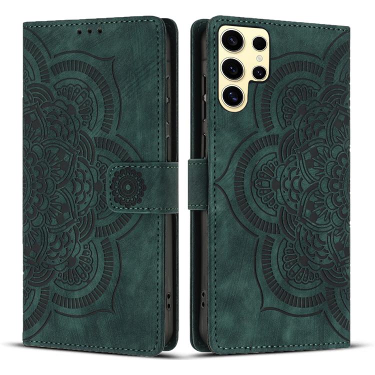 Mandala Embossed Retro Frosted Leather Phone Case, For Samsung Galaxy S25 Ultra 5G, For Samsung Galaxy S24 FE 5G, For Samsung Galaxy S24 Ultra 5G, For Samsung Galaxy S24+ 5G, For Samsung Galaxy S24 5G, For Samsung Galaxy S23 FE 5G                      ...