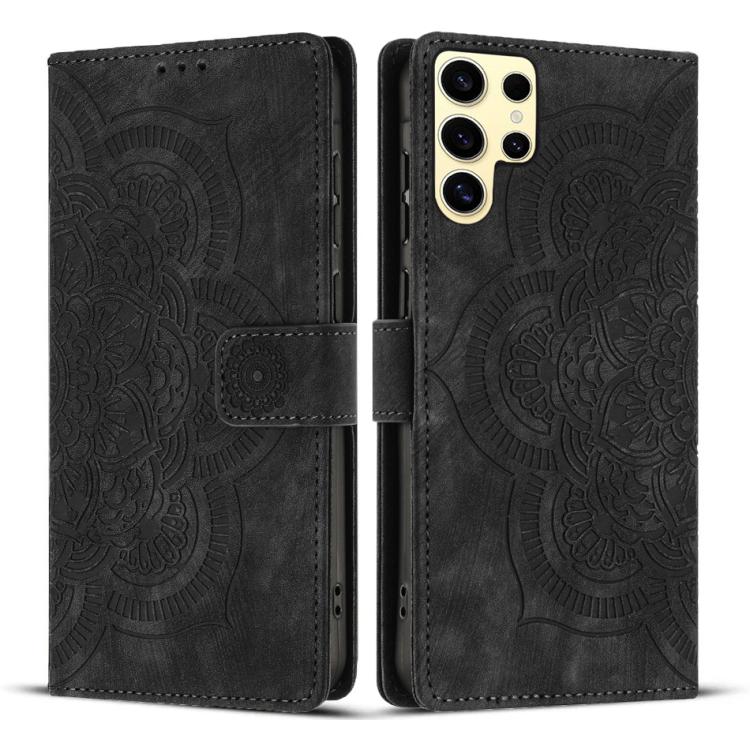 Mandala Embossed Retro Frosted Leather Phone Case, For Samsung Galaxy S25 Ultra 5G, For Samsung Galaxy S24 FE 5G, For Samsung Galaxy S24 Ultra 5G, For Samsung Galaxy S24+ 5G, For Samsung Galaxy S24 5G, For Samsung Galaxy S23 FE 5G                      ...