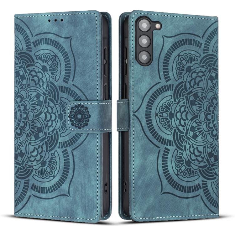 Mandala Embossed Retro Frosted Leather Phone Case, For Samsung Galaxy S24 FE 5G, For Samsung Galaxy S24 Ultra 5G, For Samsung Galaxy S24+ 5G, For Samsung Galaxy S24 5G, For Samsung Galaxy S23 FE 5G, For Samsung Galaxy S23 Ultra 5G                      ...