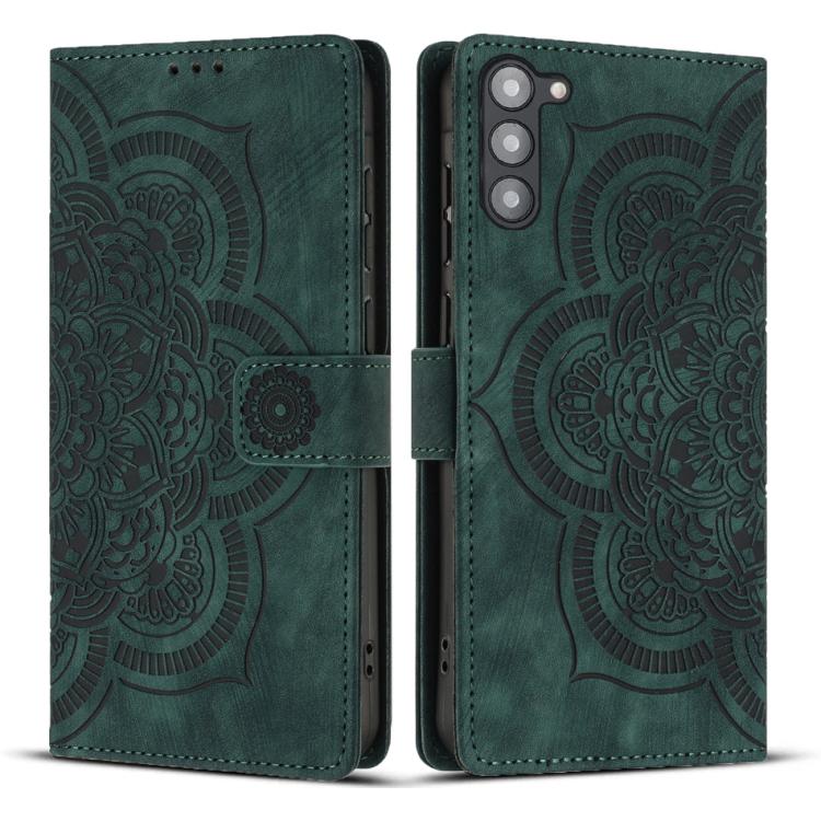 Mandala Embossed Retro Frosted Leather Phone Case, For Samsung Galaxy S24 FE 5G, For Samsung Galaxy S24 Ultra 5G, For Samsung Galaxy S24+ 5G, For Samsung Galaxy S24 5G, For Samsung Galaxy S23 FE 5G, For Samsung Galaxy S23 Ultra 5G                      ...