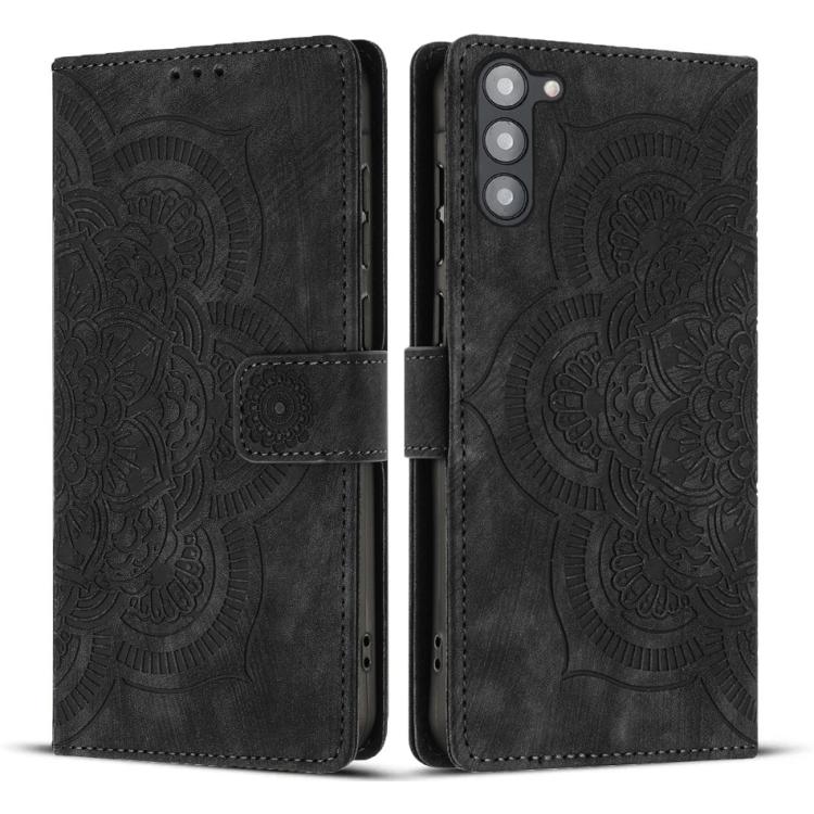 Mandala Embossed Retro Frosted Leather Phone Case, For Samsung Galaxy S24 FE 5G, For Samsung Galaxy S24 Ultra 5G, For Samsung Galaxy S24+ 5G, For Samsung Galaxy S24 5G, For Samsung Galaxy S23 FE 5G, For Samsung Galaxy S23 Ultra 5G                      ...
