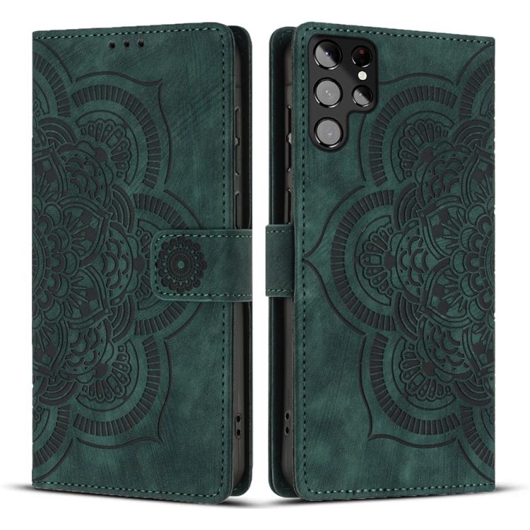 Mandala Embossed Retro Frosted Leather Phone Case, For Samsung Galaxy S20 FE, For Samsung Galaxy S22 Ultra 5G, For Samsung Galaxy S22+ 5G, For Samsung Galaxy S22 5G, For Samsung Galaxy S21 FE 5G, For Samsung Galaxy S21 5G, For Samsung Galaxy S21+ 5G   ...