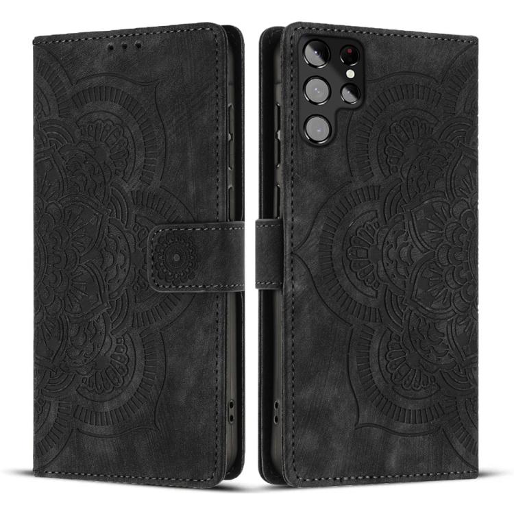 Mandala Embossed Retro Frosted Leather Phone Case, For Samsung Galaxy S20 FE, For Samsung Galaxy S22 Ultra 5G, For Samsung Galaxy S22+ 5G, For Samsung Galaxy S22 5G, For Samsung Galaxy S21 FE 5G, For Samsung Galaxy S21 5G, For Samsung Galaxy S21+ 5G   ...