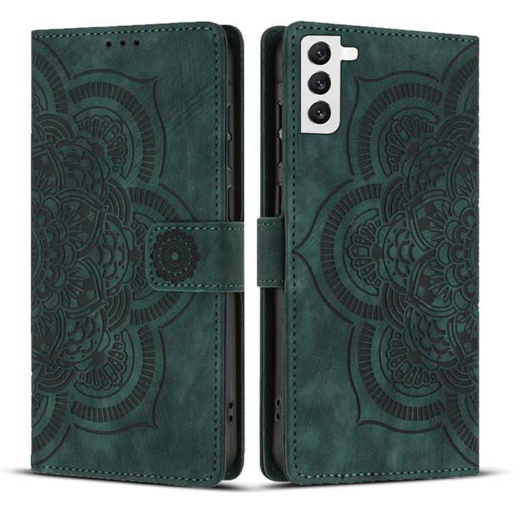Mandala Embossed Retro Frosted Leather Phone Case, For Samsung Galaxy S20 FE, For Samsung Galaxy S22 Ultra 5G, For Samsung Galaxy S22+ 5G, For Samsung Galaxy S22 5G, For Samsung Galaxy S21 FE 5G, For Samsung Galaxy S21 5G, For Samsung Galaxy S21+ 5G   ...