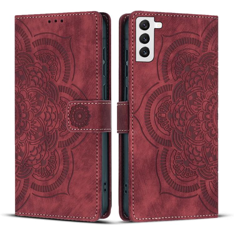 Mandala Embossed Retro Frosted Leather Phone Case, For Samsung Galaxy S20 FE, For Samsung Galaxy S22 Ultra 5G, For Samsung Galaxy S22+ 5G, For Samsung Galaxy S22 5G, For Samsung Galaxy S21 FE 5G, For Samsung Galaxy S21 5G, For Samsung Galaxy S21+ 5G   ...