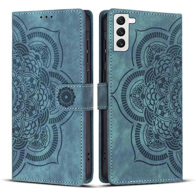 Mandala Embossed Retro Frosted Leather Phone Case, For Samsung Galaxy S20 FE, For Samsung Galaxy S22 Ultra 5G, For Samsung Galaxy S22+ 5G, For Samsung Galaxy S22 5G, For Samsung Galaxy S21 FE 5G, For Samsung Galaxy S21 5G, For Samsung Galaxy S21+ 5G   ...
