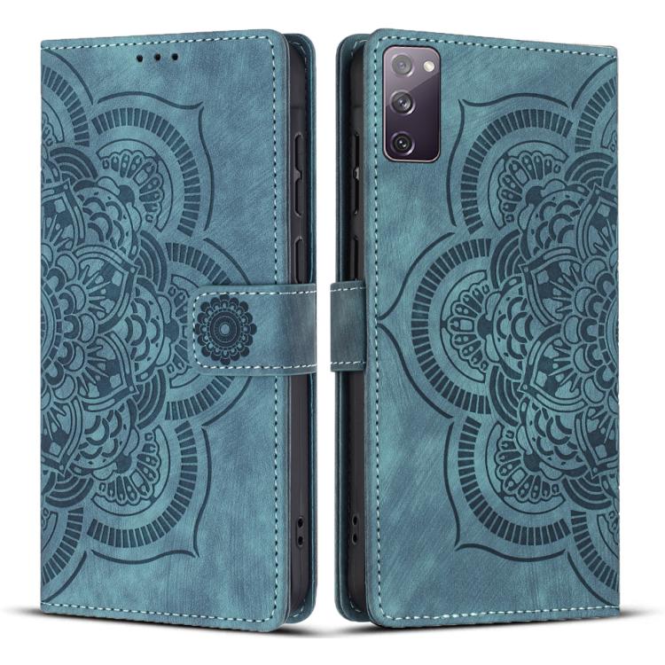 Mandala Embossed Retro Frosted Leather Phone Case, For Samsung Galaxy S20 FE, For Samsung Galaxy S22 Ultra 5G, For Samsung Galaxy S22+ 5G, For Samsung Galaxy S22 5G, For Samsung Galaxy S21 FE 5G, For Samsung Galaxy S21 5G, For Samsung Galaxy S21+ 5G   ...